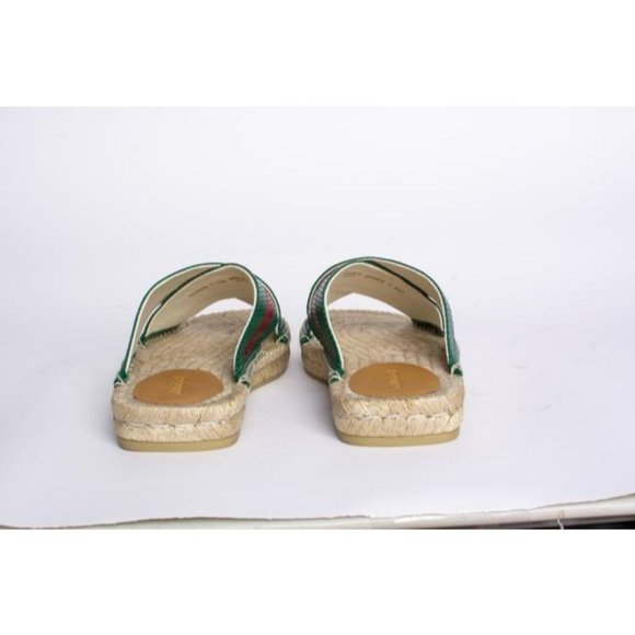 Gucci Redgreen Greenred Malaga Slides Stripe Patte